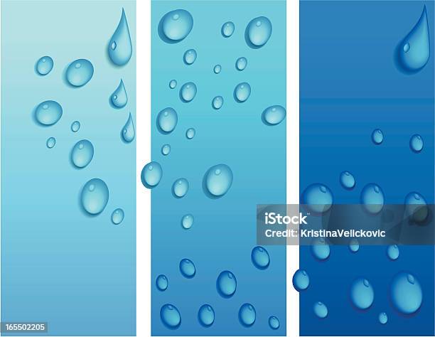 Gouttes Deau Vecteurs libres de droits et plus d'images vectorielles de Bleu - Bleu, Bulle, Eau