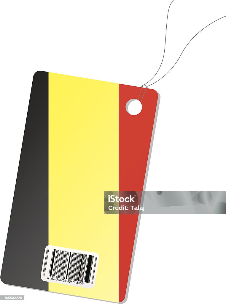 Belgium price tag Belgium price tag with barcode on white background Bar Code stock vector