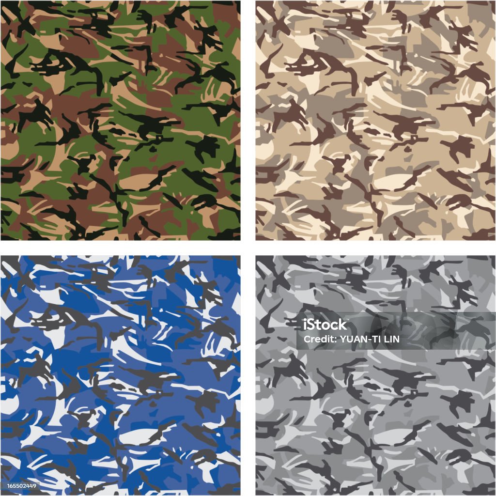 Camouflage (homogènes - clipart vectoriel de Accessoire de déguisement libre de droits