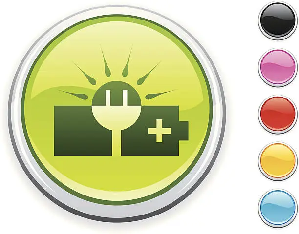 Vector illustration of solar icon