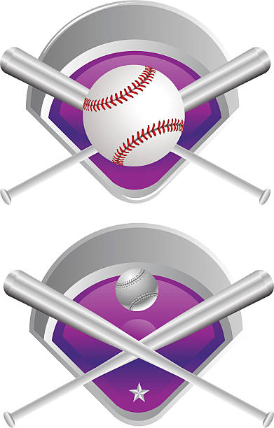 Baseball Medals vector art illustration