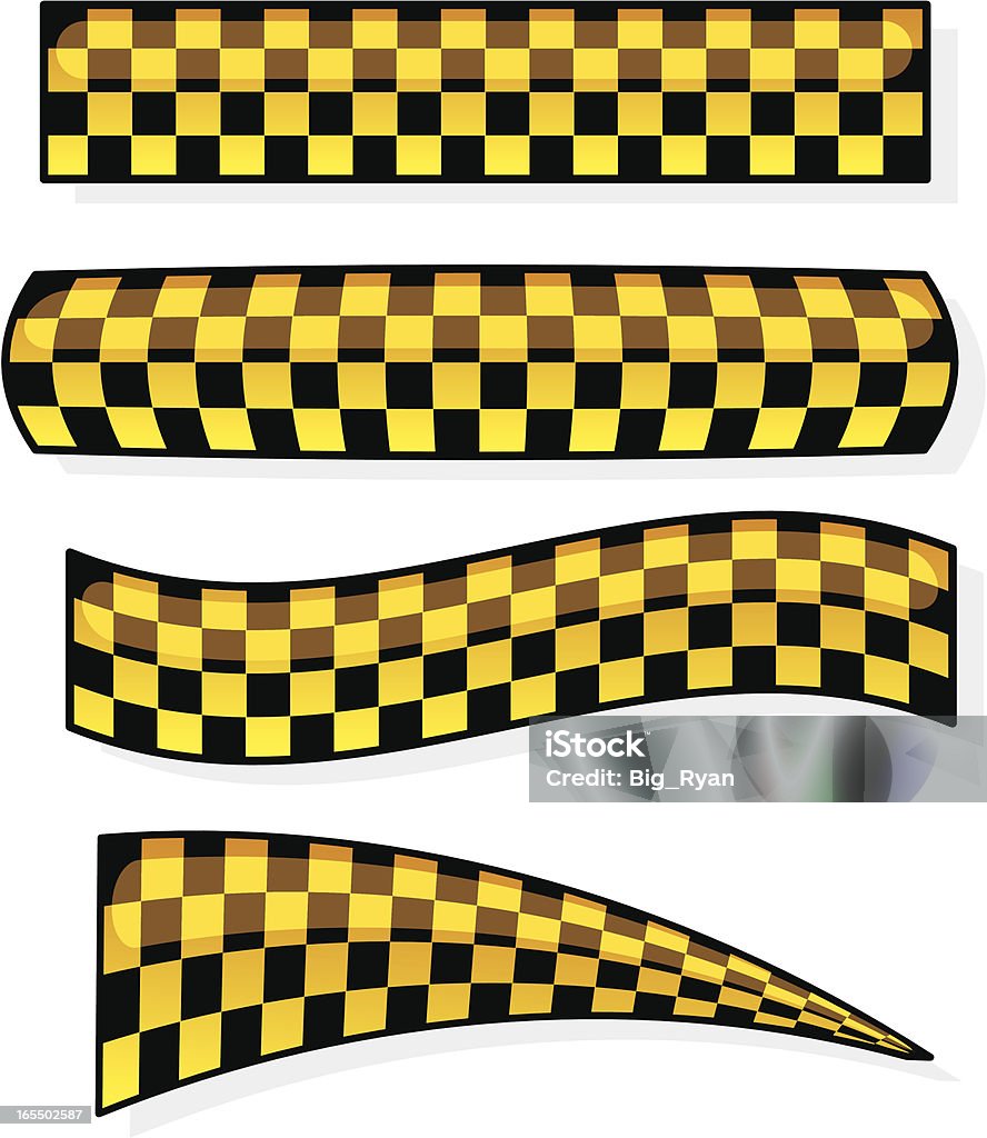 Amarillo checkers - arte vectorial de Amarillo - Color libre de derechos