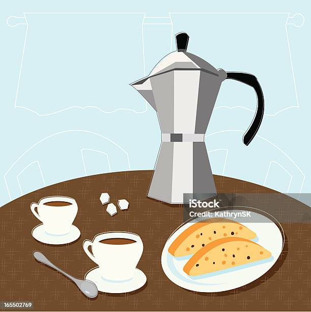 Ilustración de Espresso Para Dos y más Vectores Libres de Derechos de Bebida - Bebida, Cafetera exprés, Cafeína