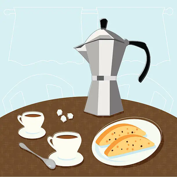 Vector illustration of Espresso for Two