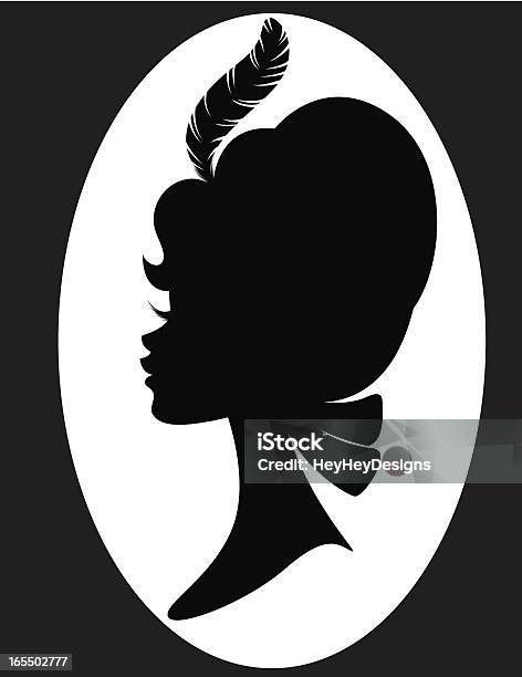 Viktorianische Frau Silhouette Stock Vektor Art und mehr Bilder von Frauen - Frauen, Altertümlich, Braut