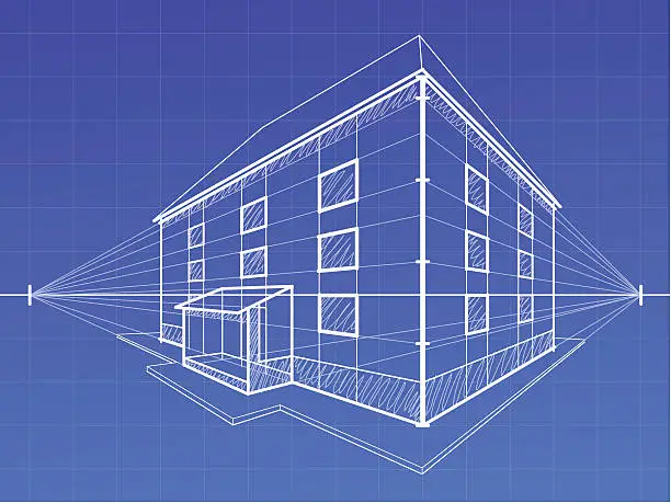 Vector illustration of Building plan