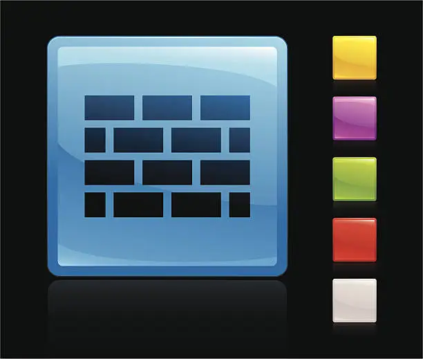 Vector illustration of Brickwall icon