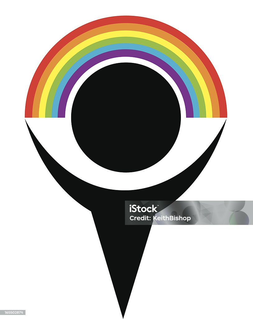 Rainbow человек с Гей символ природы жизни или - Векторная графика Векторная графика роялти-фри