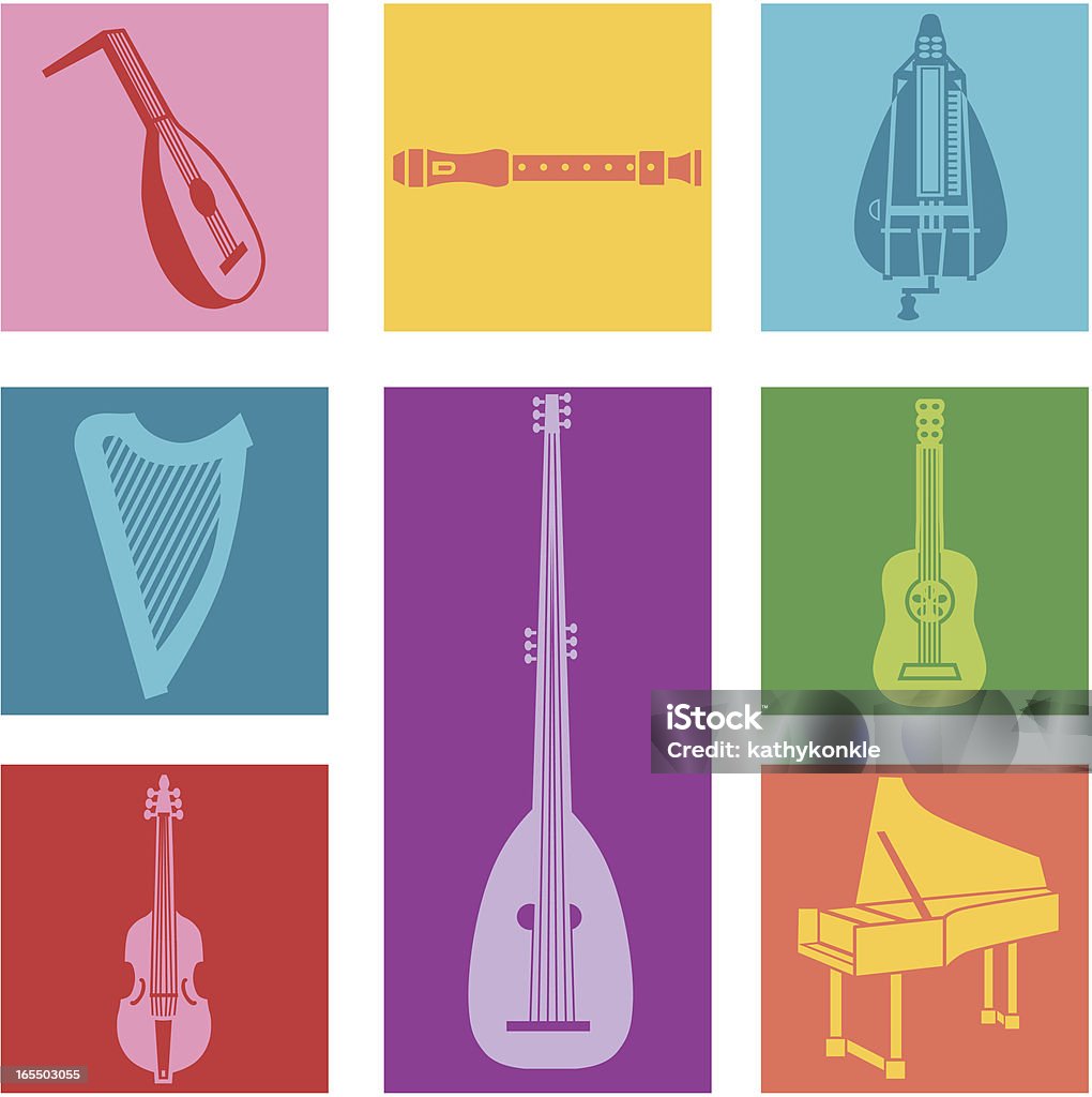 Wczesne muzyki - Grafika wektorowa royalty-free (Instrument muzyczny)