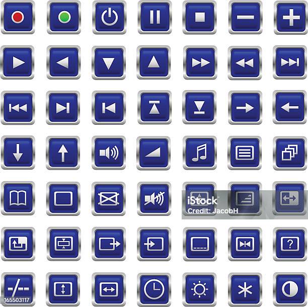 Pulsanti Di Controllo Remoto - Immagini vettoriali stock e altre immagini di Affari - Affari, Astratto, Brillante