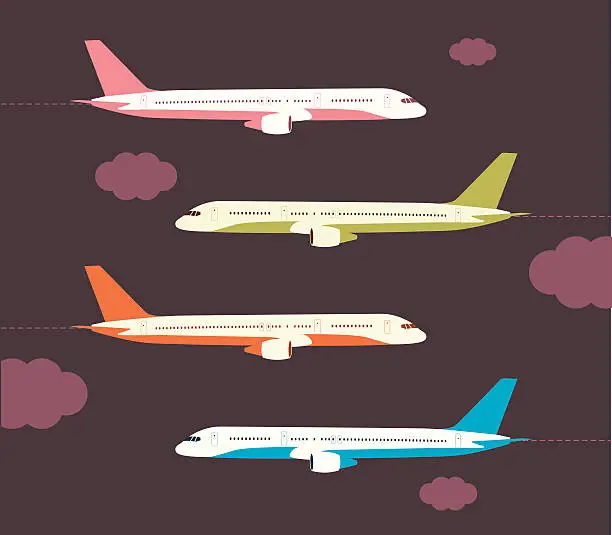 Vector illustration of airplane