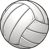 istock A graphic of a white volleyball 165503276