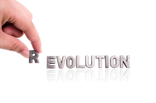 spelling word revolution, not evolution