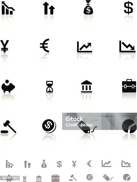 Set Di Icone Di Business - Immagini vettoriali stock e altre immagini di Affari - Affari, Asta - Evento relativo al commercio, Attività bancaria