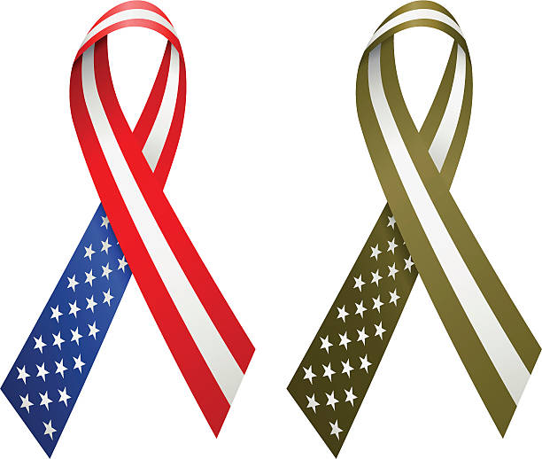 USA Military Ribbons vector art illustration