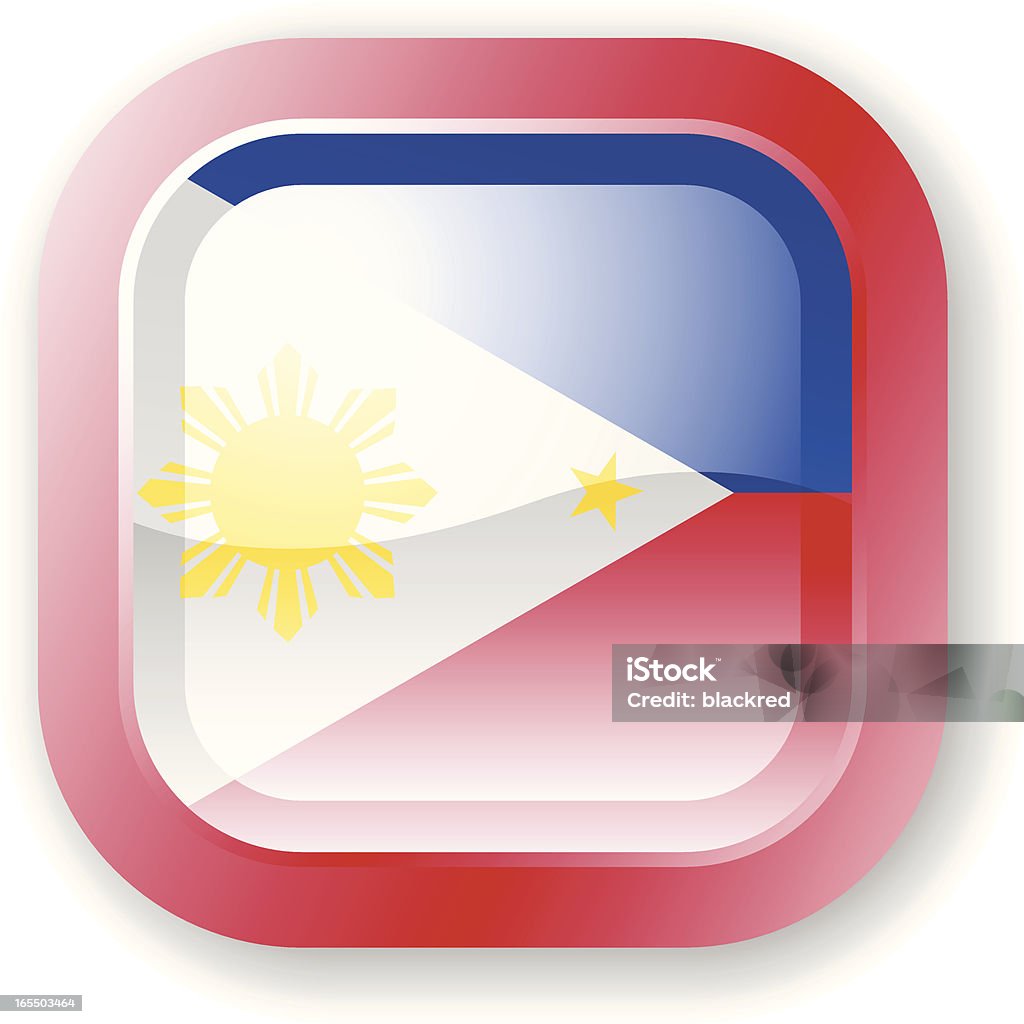 Flaga Filipin Ikona - Grafika wektorowa royalty-free (Bez ludzi)