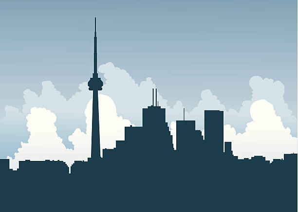 Toronto Central vector art illustration
