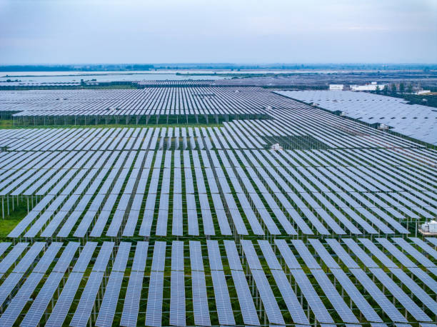 istock Photovoltaic panel aerial photography 1655036625