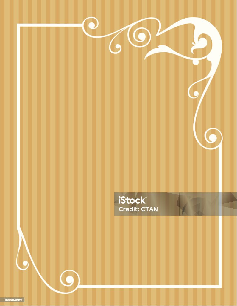 Brown_patterned_frame - clipart vectoriel de Au bord de libre de droits