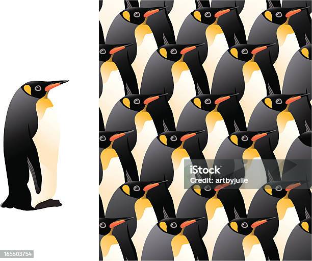 Pinguino Ripeti Modello - Immagini vettoriali stock e altre immagini di Pinguino - Pinguino, Animale, Becco