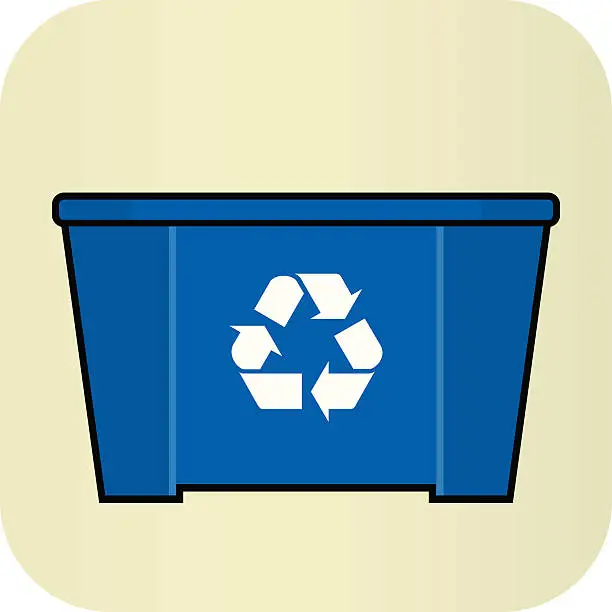 Vector illustration of Recycling Bin