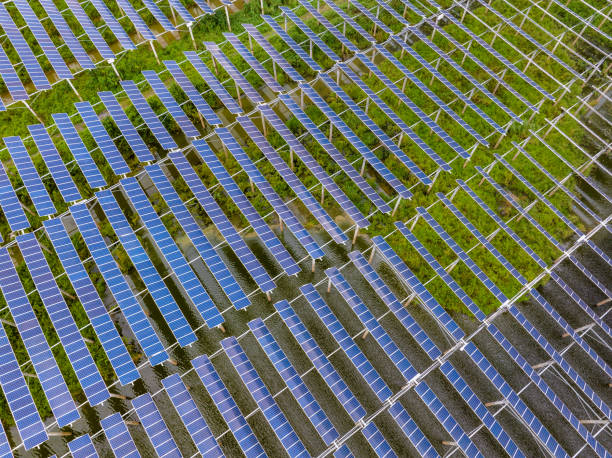 istock Photovoltaic panel aerial photography 1655038407