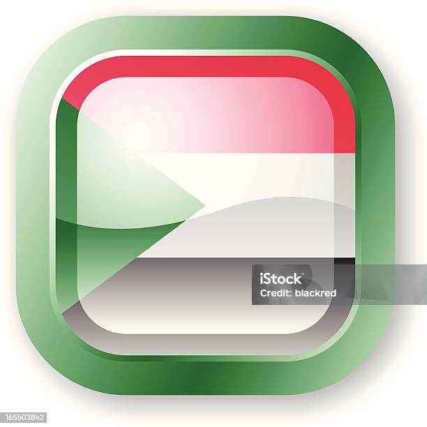 Bandiera Del Sudan Icona - Immagini vettoriali stock e altre immagini di Bandiera - Bandiera, Bandiera del Sudan, Bandiera nazionale