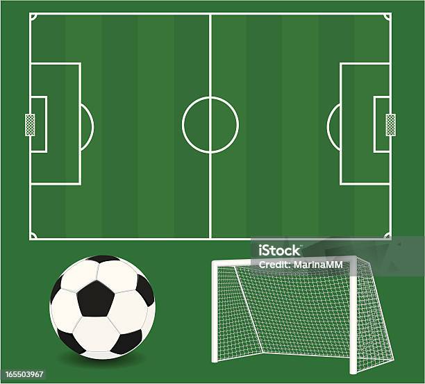 Vektor Fußballelementen Fußball Stock Vektor Art und mehr Bilder von Fußball - Fußball, Fußball-Spielball, Luftaufnahme