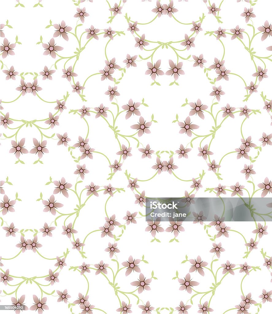 Nahtlose Blumenmuster - Lizenzfrei Bildhintergrund Vektorgrafik