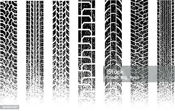 Audace Battistrada - Immagini vettoriali stock e altre immagini di Traccia di pneumatico - Traccia di pneumatico, Vettoriale, Colore nero