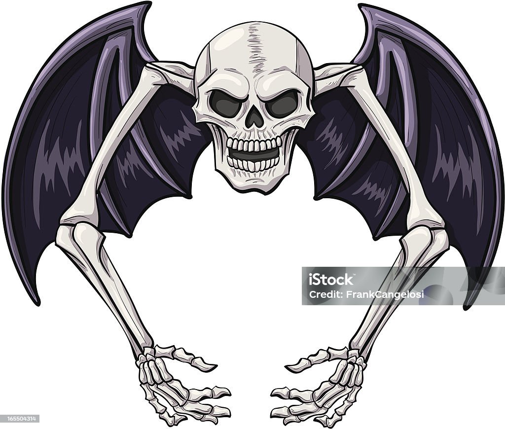 Squelette ailes - clipart vectoriel de Adolescent libre de droits