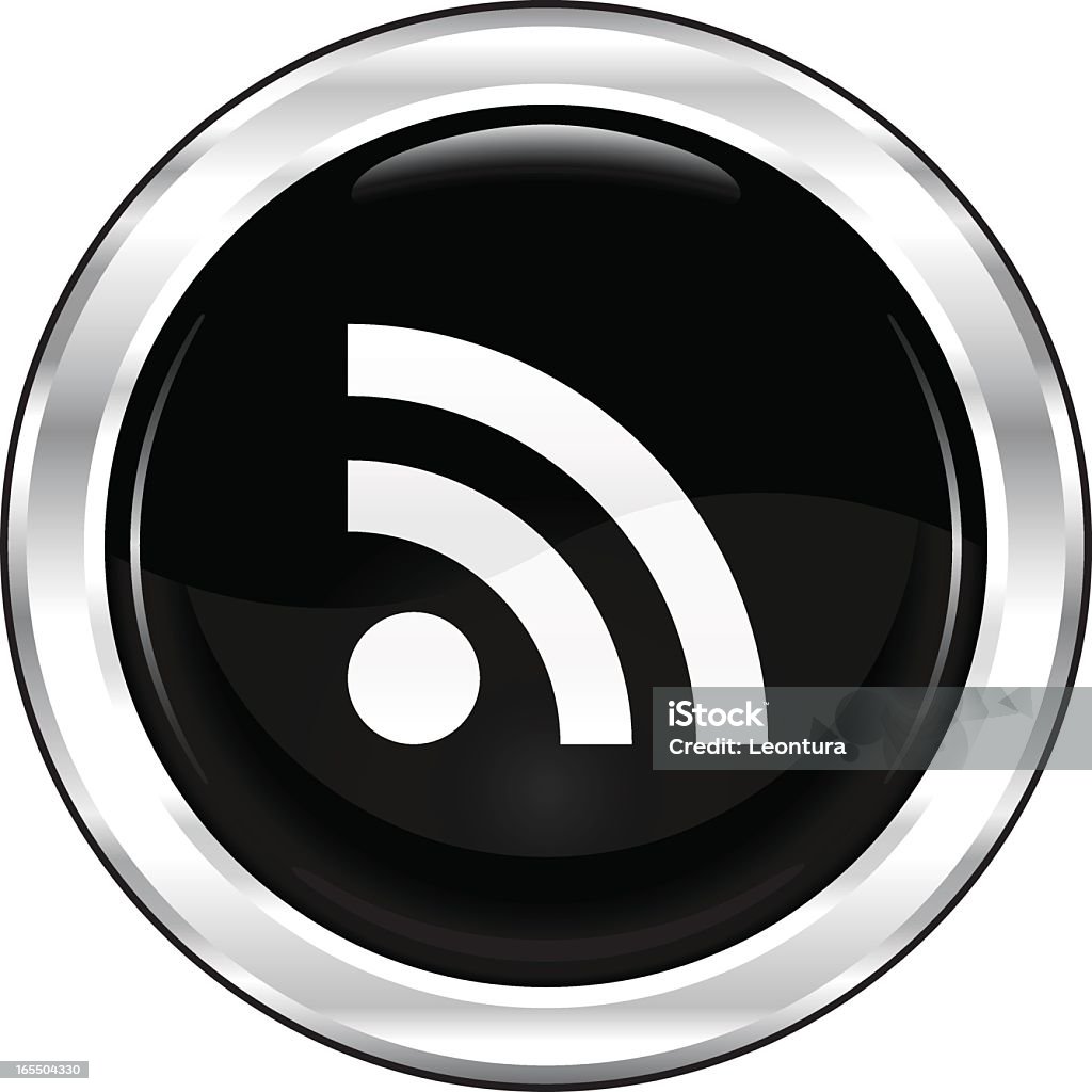 RSS/z Blackest ikony serii - Grafika wektorowa royalty-free (Bez ludzi)