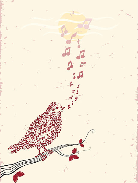 illustrations, cliparts, dessins animés et icônes de oiseaux & musique - birdsong