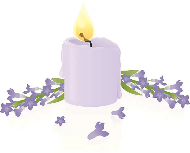 Vector illustration of Aromatherapy:Lavender - incl. jpeg