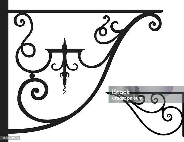 Wrought Iron Brackets Stock Illustration - Download Image Now - Vector, Wrought Iron, Architectural Feature