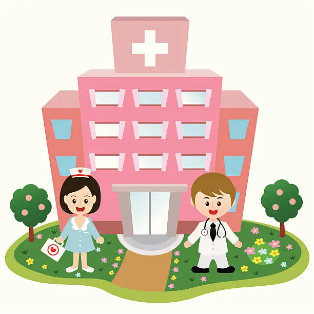 Vector illustration of hospital