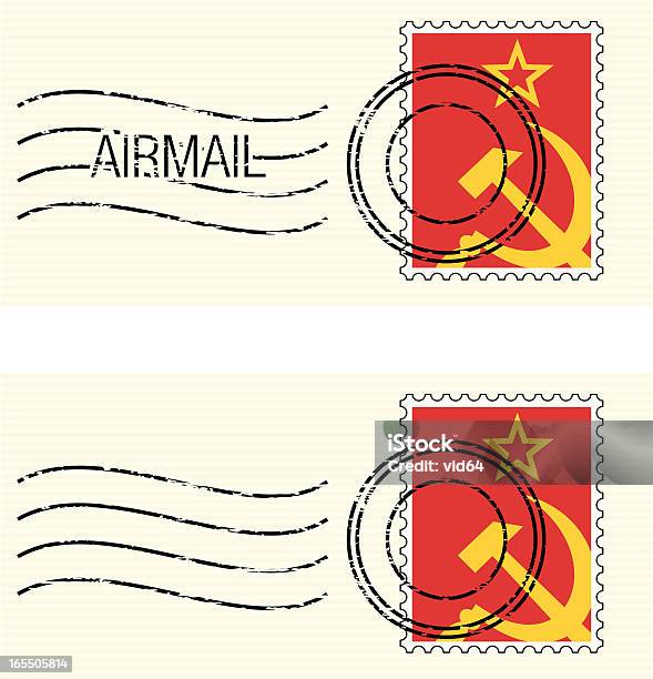 Cccpstempel Stock Vektor Art und mehr Bilder von Luftpost - Luftpost, Briefmarke, Russland