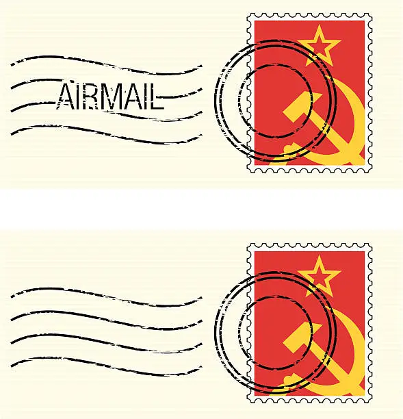 Vector illustration of CCCP stamp