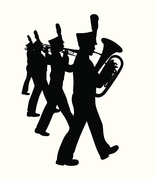 marchingband - marching band stock-grafiken, -clipart, -cartoons und -symbole