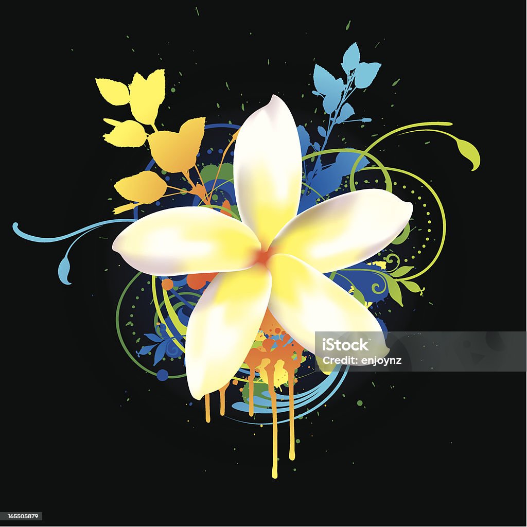 Flor Tropical - Royalty-free Amarelo arte vetorial