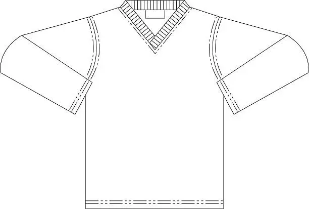 Vector illustration of Long Sleeve T Shirt