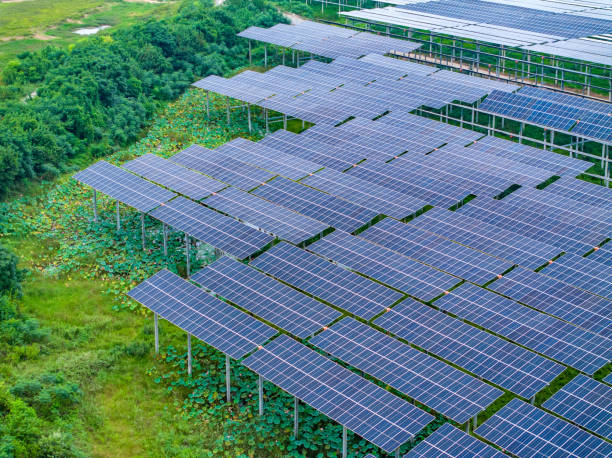 istock Photovoltaic panel aerial photography 1655060703
