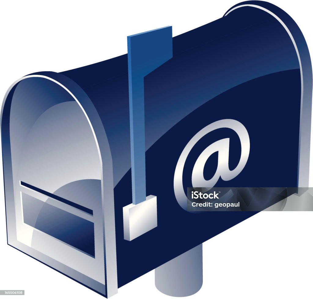 Email Picturebox Email Box Stock Illustration - Download Image Now - Mailbox, Cut Out, E ...