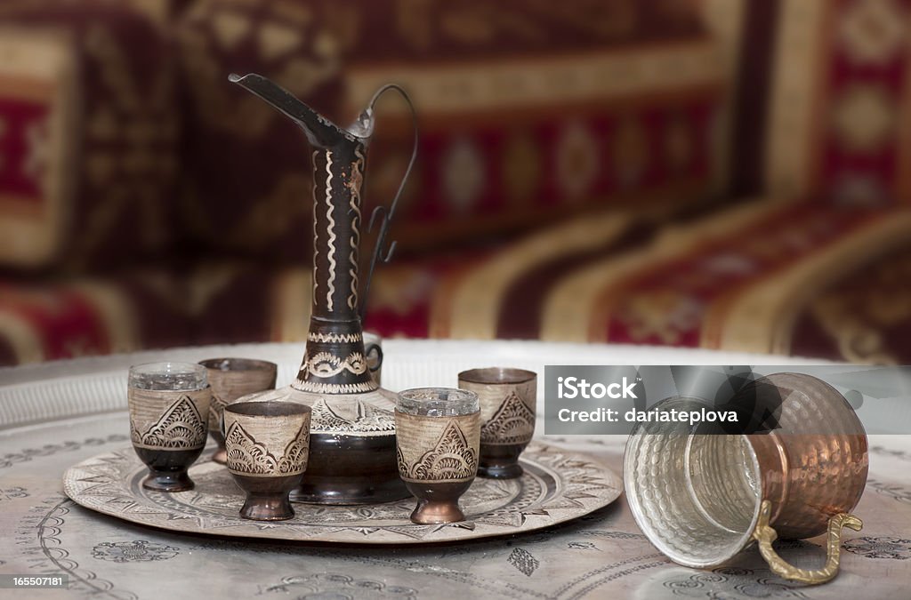 Stillleben im orientalischen Stil mit tin Mal - Lizenzfrei Blech Stock-Foto