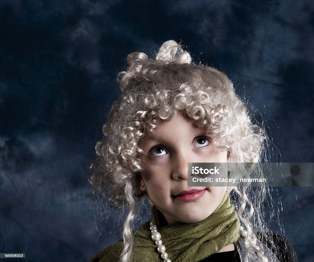 Victorian Kind, kleines Mädchen im Studio-Serie - Lizenzfrei Ein Mädchen allein Stock-Foto