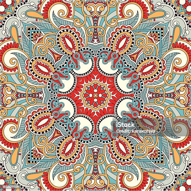 Ornate Bandanna Stock Illustration - Download Image Now - Decoration, Design, Floral Pattern