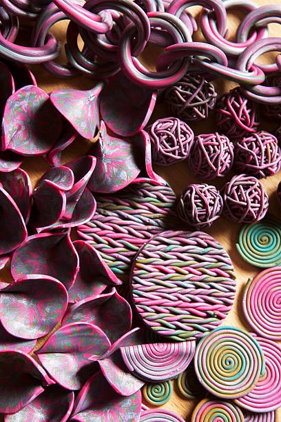 istock Hand made and baked jewelery elements 165509292
