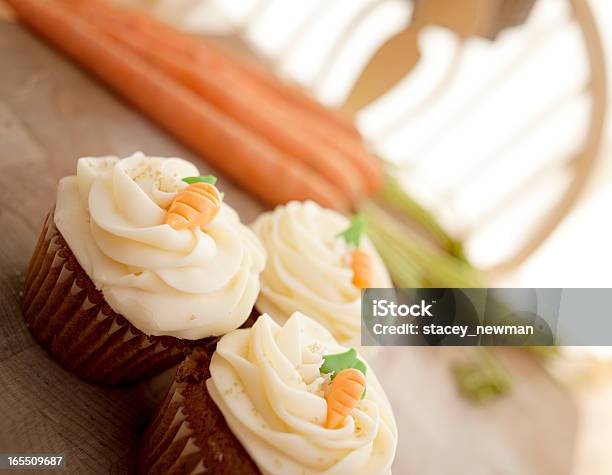 Rustic Carrot Cake Muffins Stock Photo - Download Image Now - Baking, Cake, Carrot