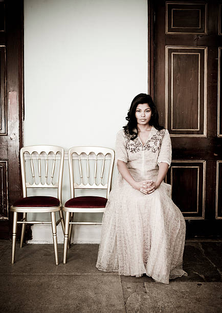 Beautiful Asian Woman, Victorian Interior