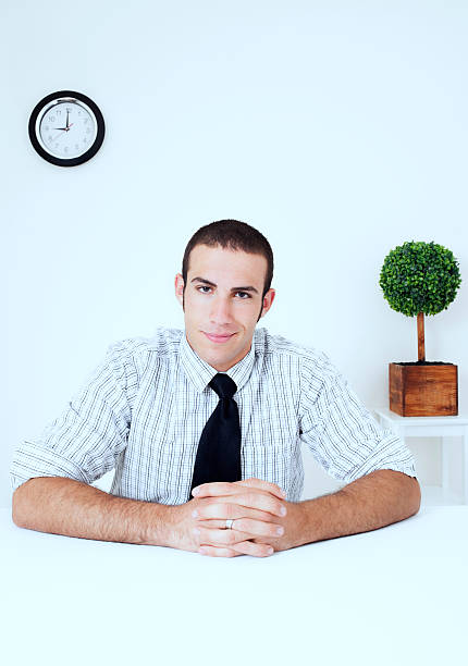 istock Strong Business Man, Desk in Office 165510349